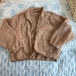 Women’s button up fleece jacket